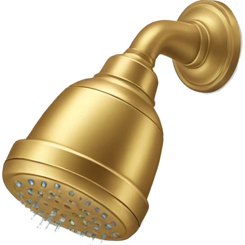 Shower Head in Gold  emoji