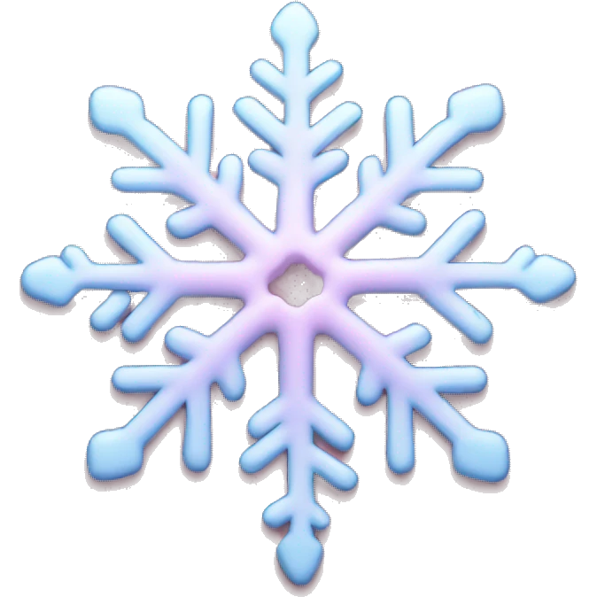pastel pink snowflake  emoji
