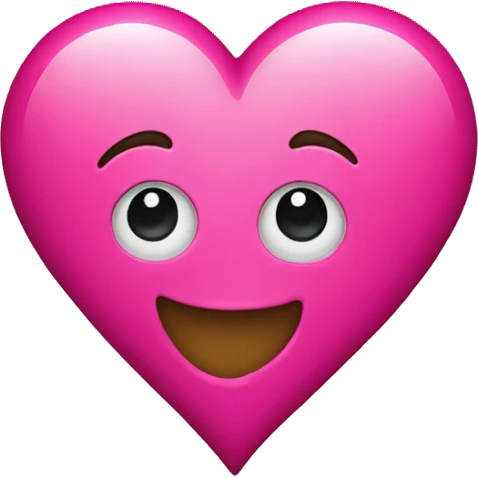 Hot pink heart emoji