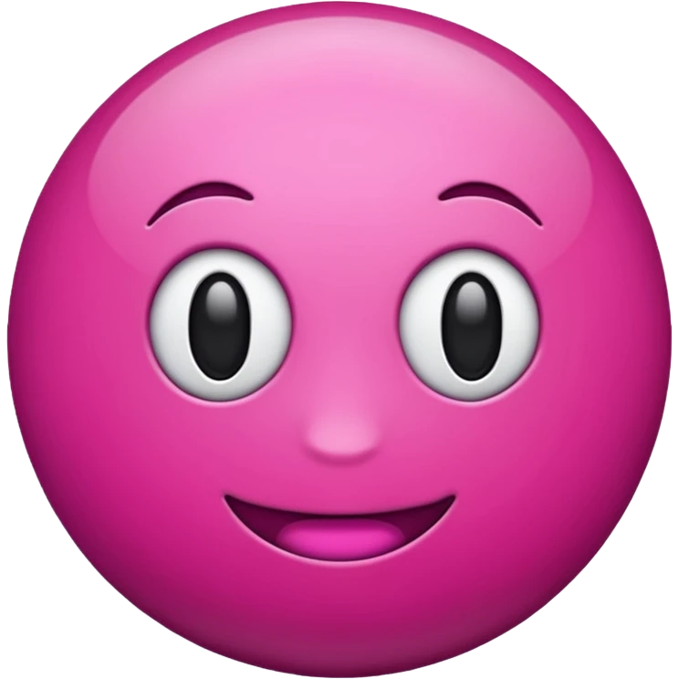 magenta color sphere,Negative : Emoji. emoji