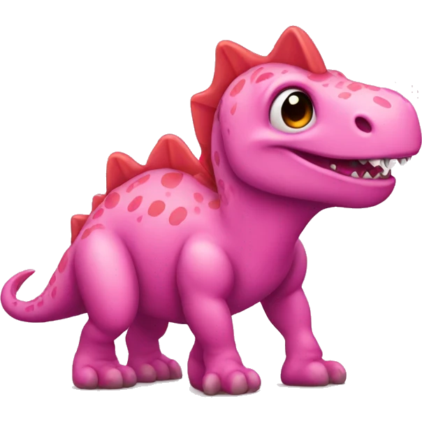 Pink dino emoji