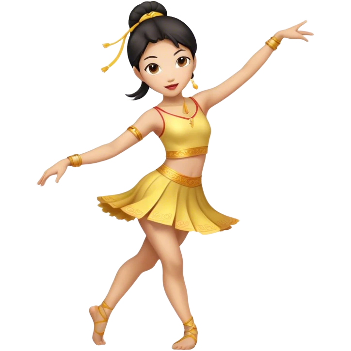 跳舞亚洲女孩 emoji