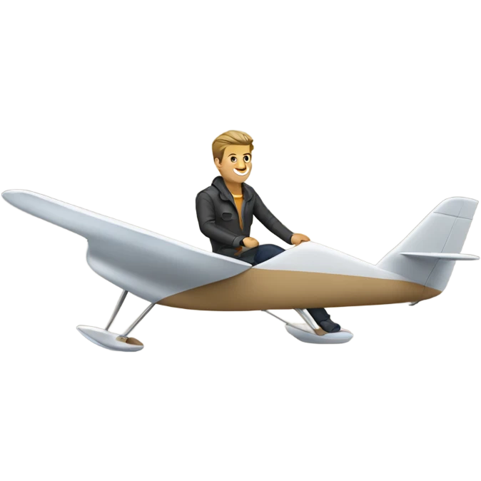 gliding man emoji