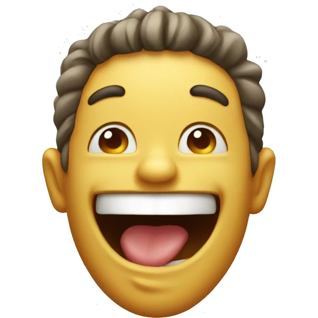 laughing and throwing Up emoji