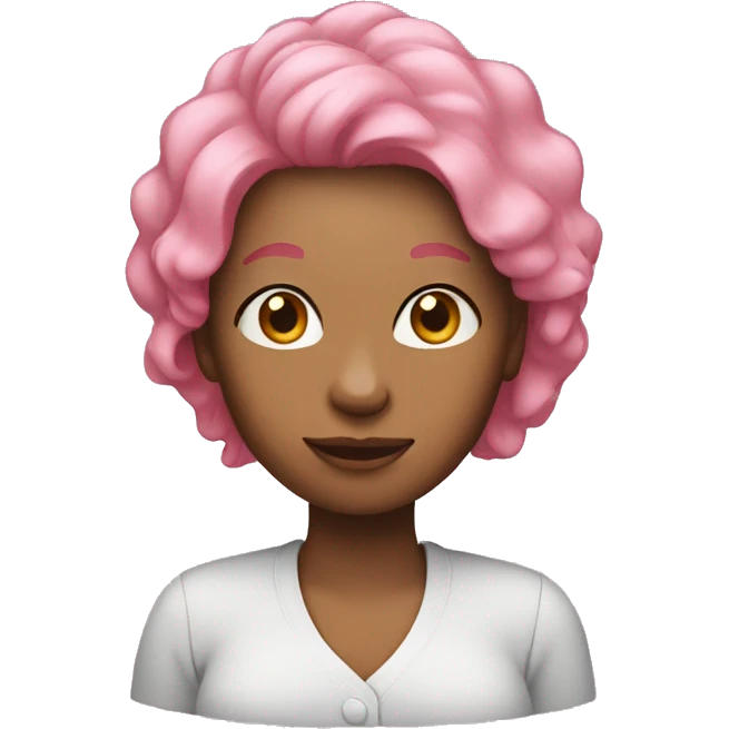 mom with pink hair emoji