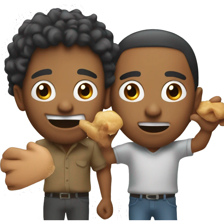 2 hands holding something open with a guy stivking his tounge out emoji