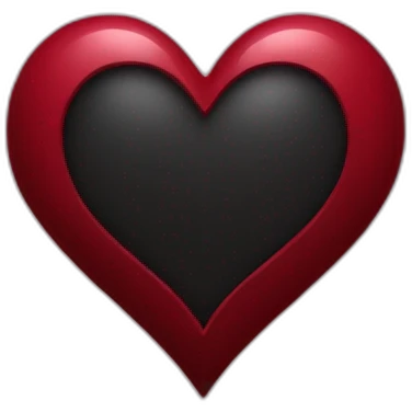dark red heart emoji