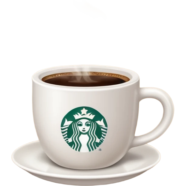 Starbucks cup of coffee emoji