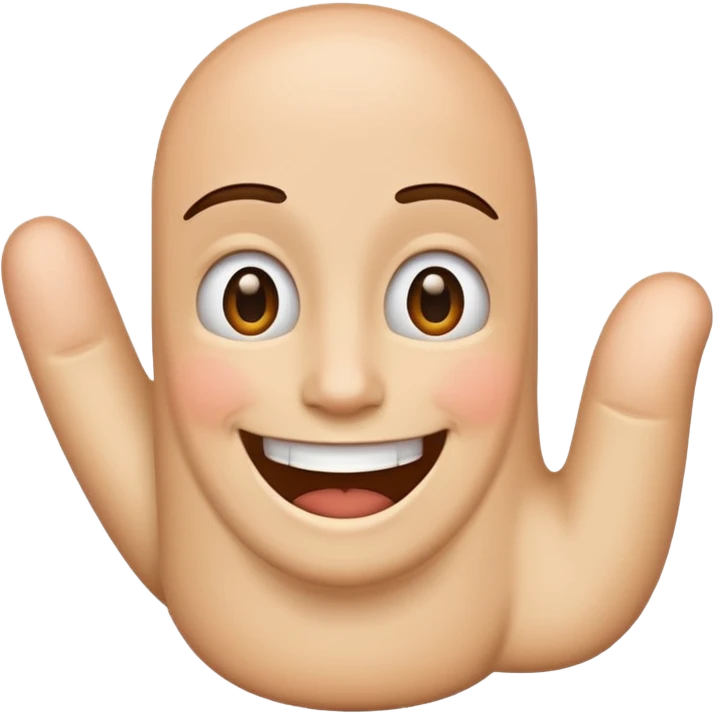 Big thumb laughing  emoji