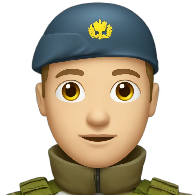 ukrainian soldier emoji