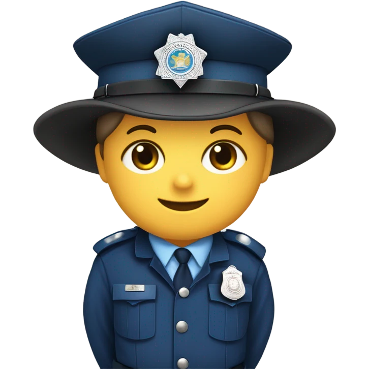 Mapache policia emoji