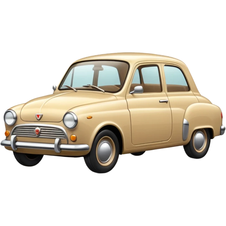 Retro beige car vintage emoji