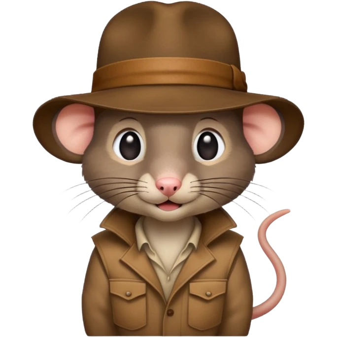 🐀 wearing Indiana jones hat emoji