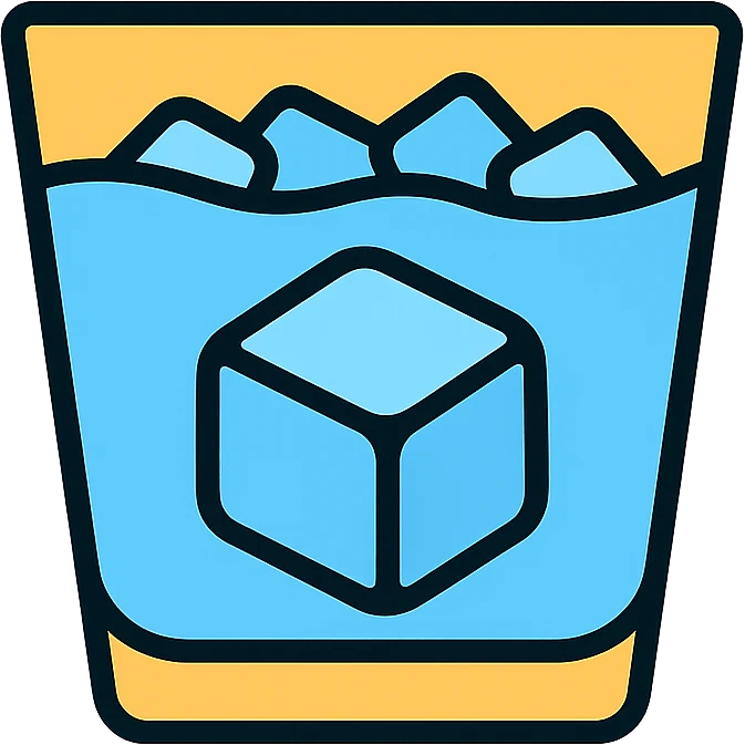 ice, color outline icon style emoji