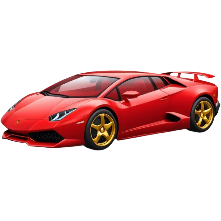 red lamborghini emoji