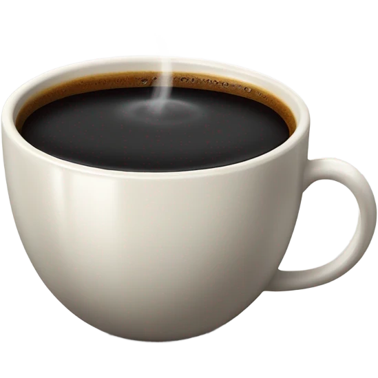 lungo black coffee emoji