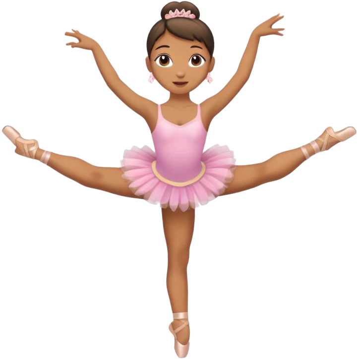 Ballerina (arabesque), street dancer. emoji
