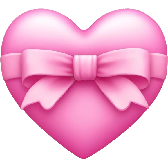 Pink heart with a bow  emoji