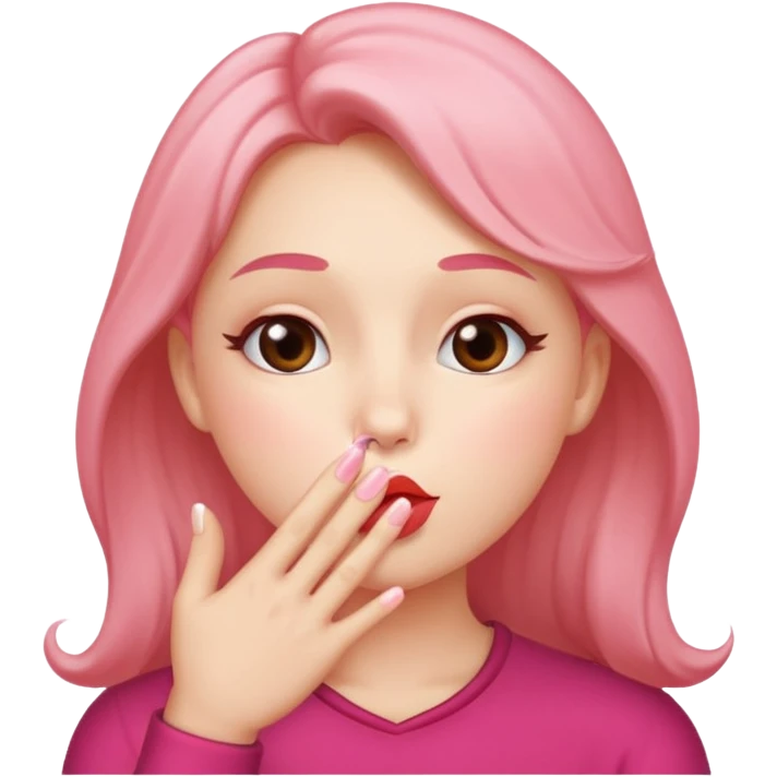 Blowing a kiss emoji