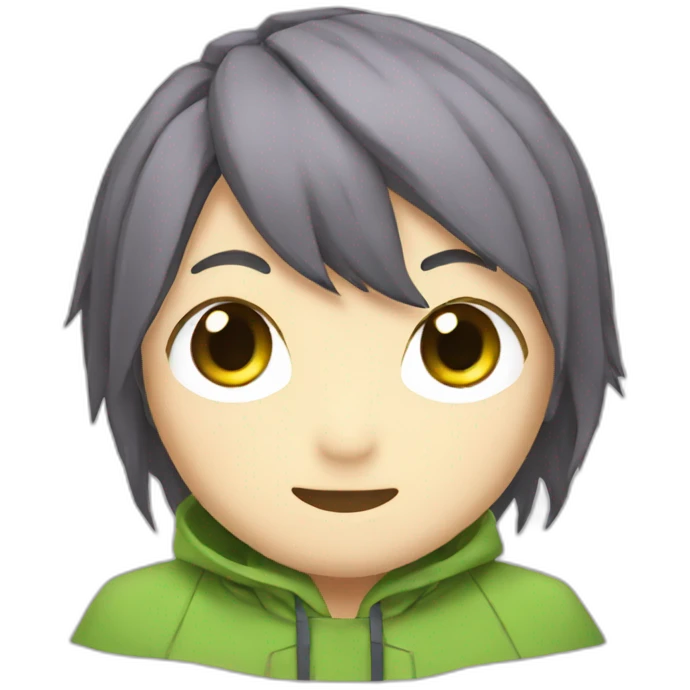 kawai anime grasshopper emoji