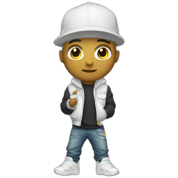 Rappeur blanc emoji