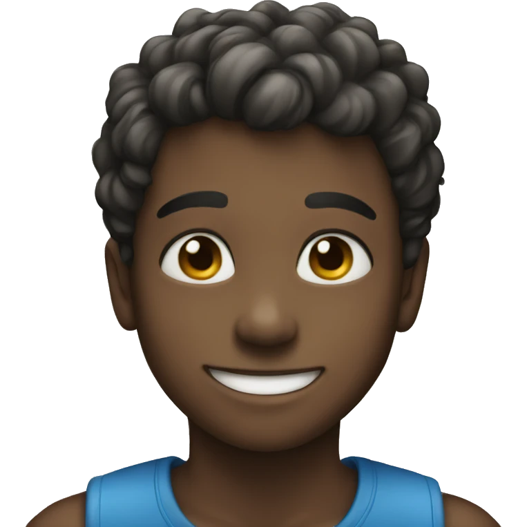 smiling boy with blue eyes emoji