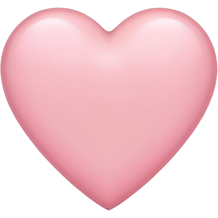 Light pink heart  emoji