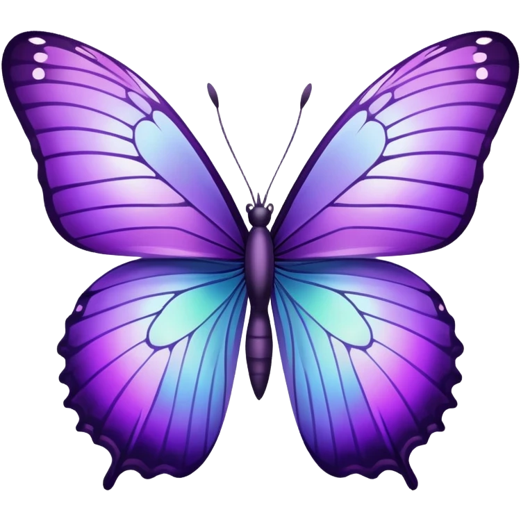 Mariposa morada emoji