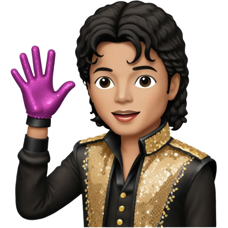 michael jackson is singing emoji