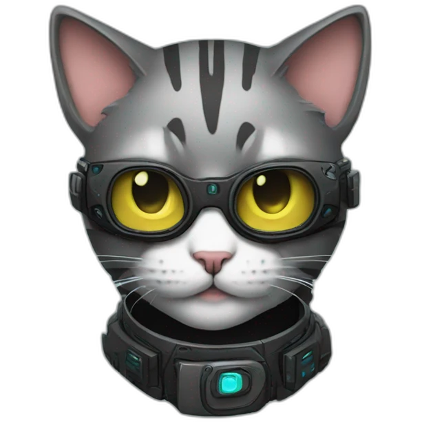 cyberpunk cat emoji