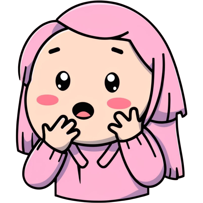 Crying pink tears emoji