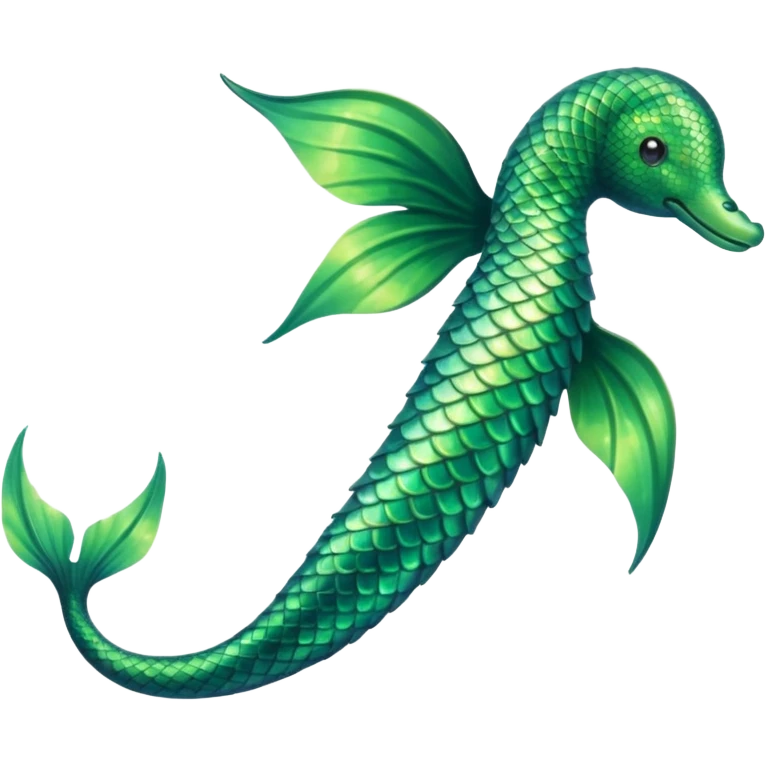 siren aesthetic tail green only emoji