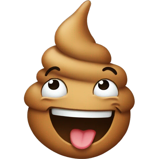 poop laughing  emoji