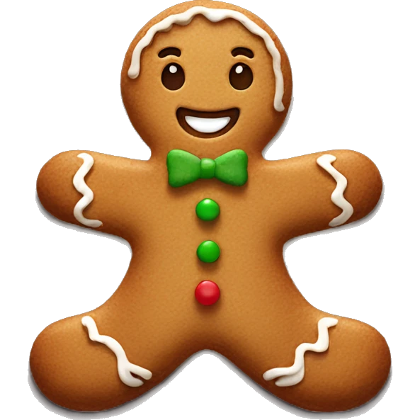 Gingerbread man  emoji