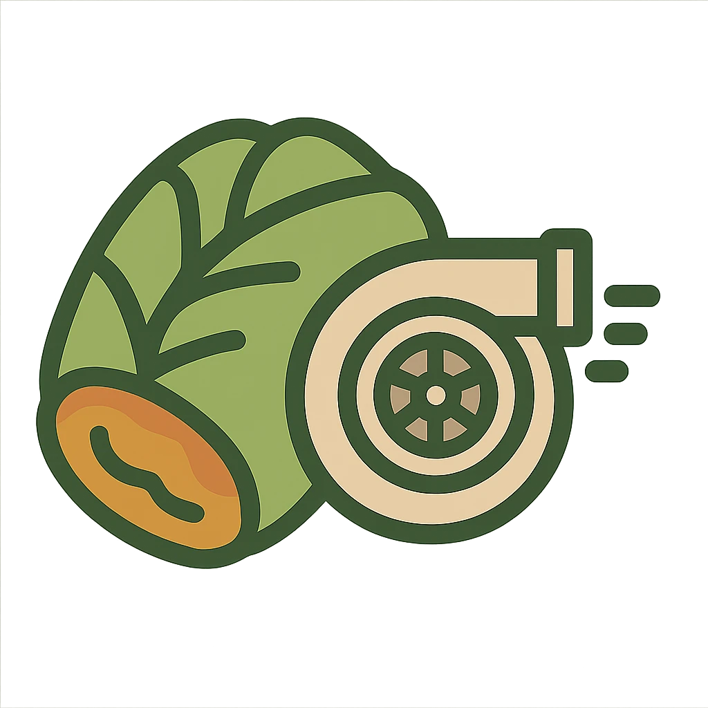 flat design style turbo cabbage roll emoji