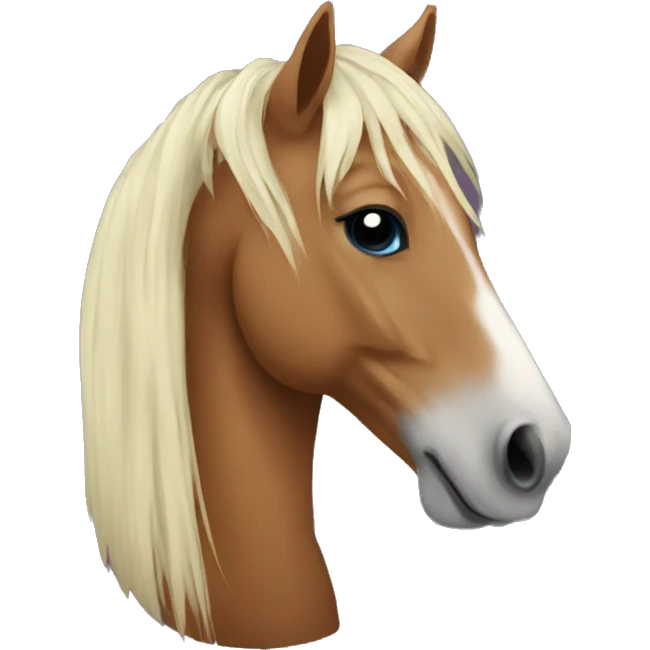 Horse with flowers  emoji