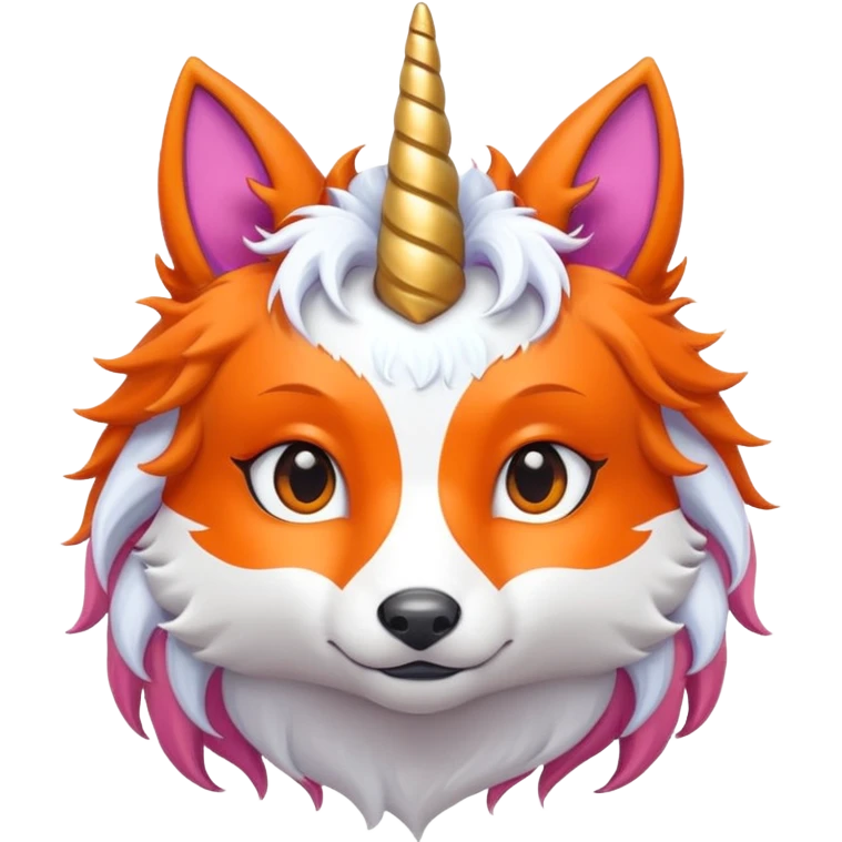 unicorn fox hybrid emoji