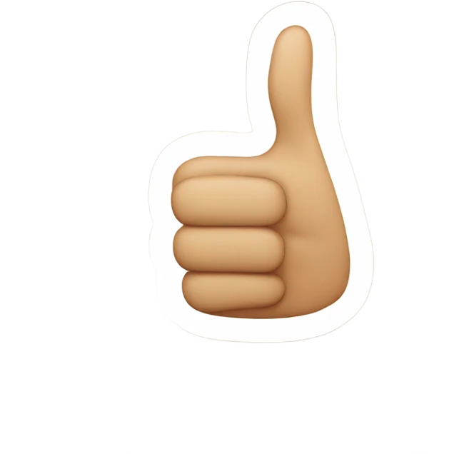 LOGO WITH THUMBS UP emoji