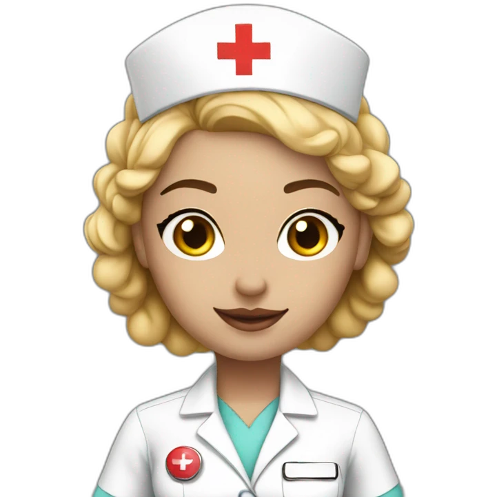 Sexy nurse White skin emoji