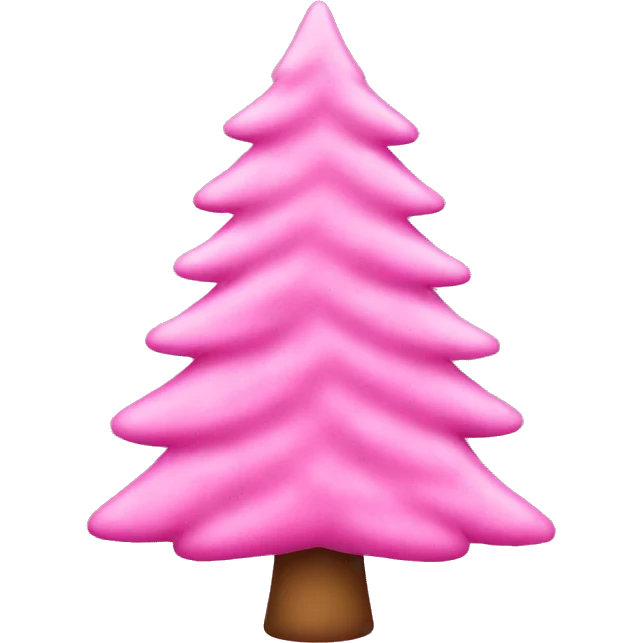pink christmas tree emoji