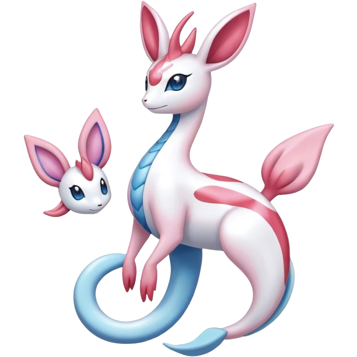 Milotic-Sylveon-Primarina-Pokémon full body emoji