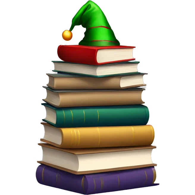 Stack of Books Christmas  emoji