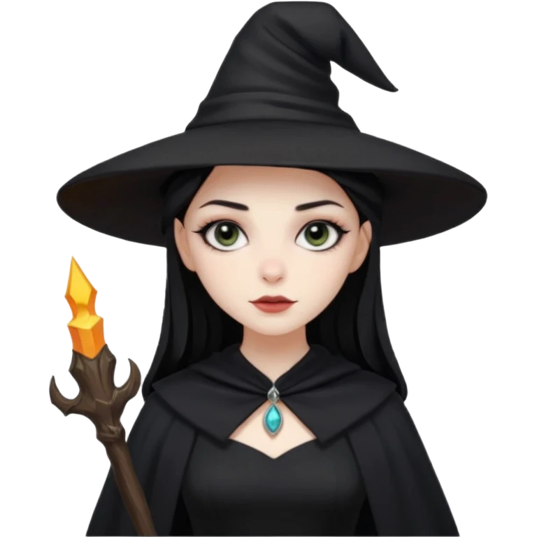 black witch girl emoji