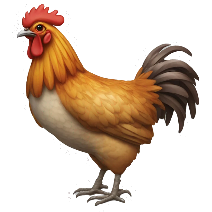 Pollo con piernas emoji