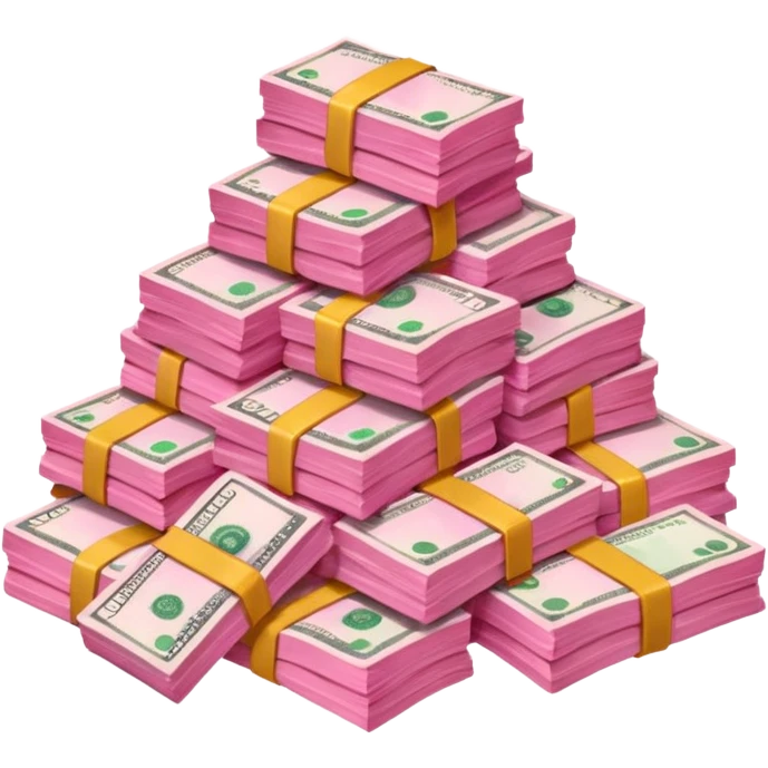 Pink money emoji