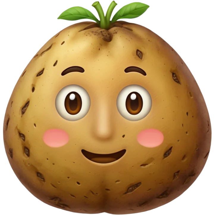 potato vegetable without face emoji