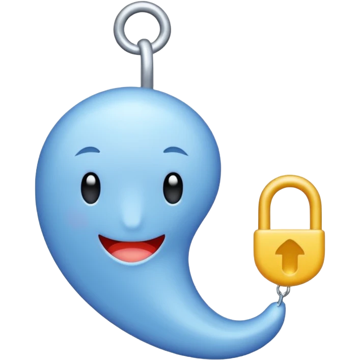 ein um 45 grad gedrehtes hell blauer qaudrat mit weißem checkhaken emoji