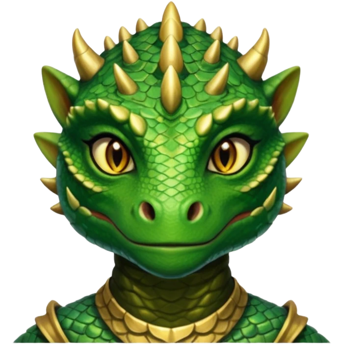ESO female Argonian with lashes emoji