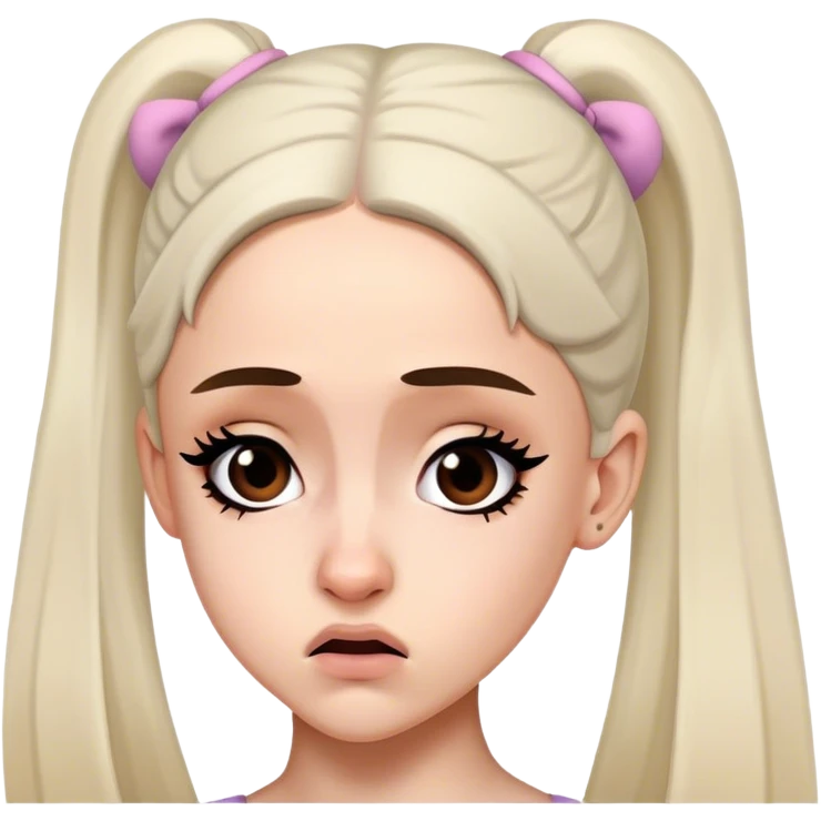 Annoyed Ariana grande  emoji