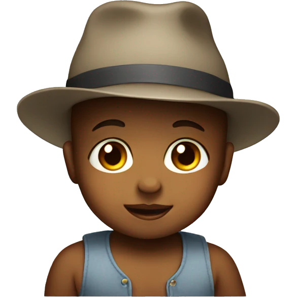 baby wearing a hat emoji